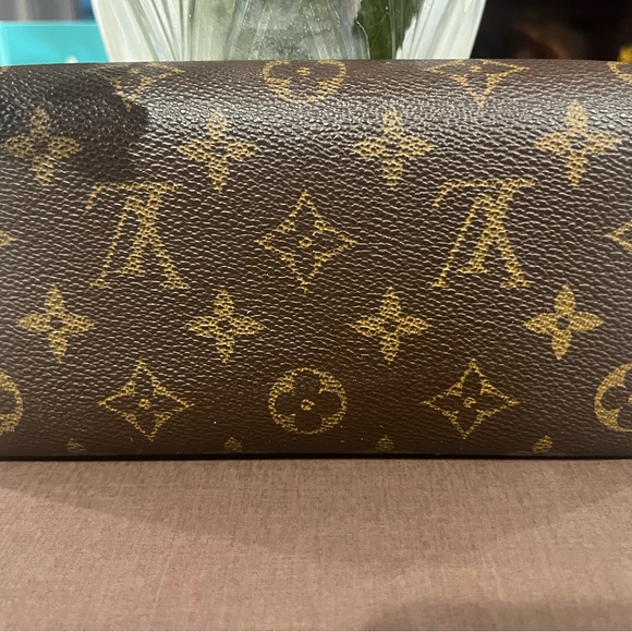 Louis Vuitton Monogram Brown Portefeuille Sarah Long Wallet - Picture 7 of 10